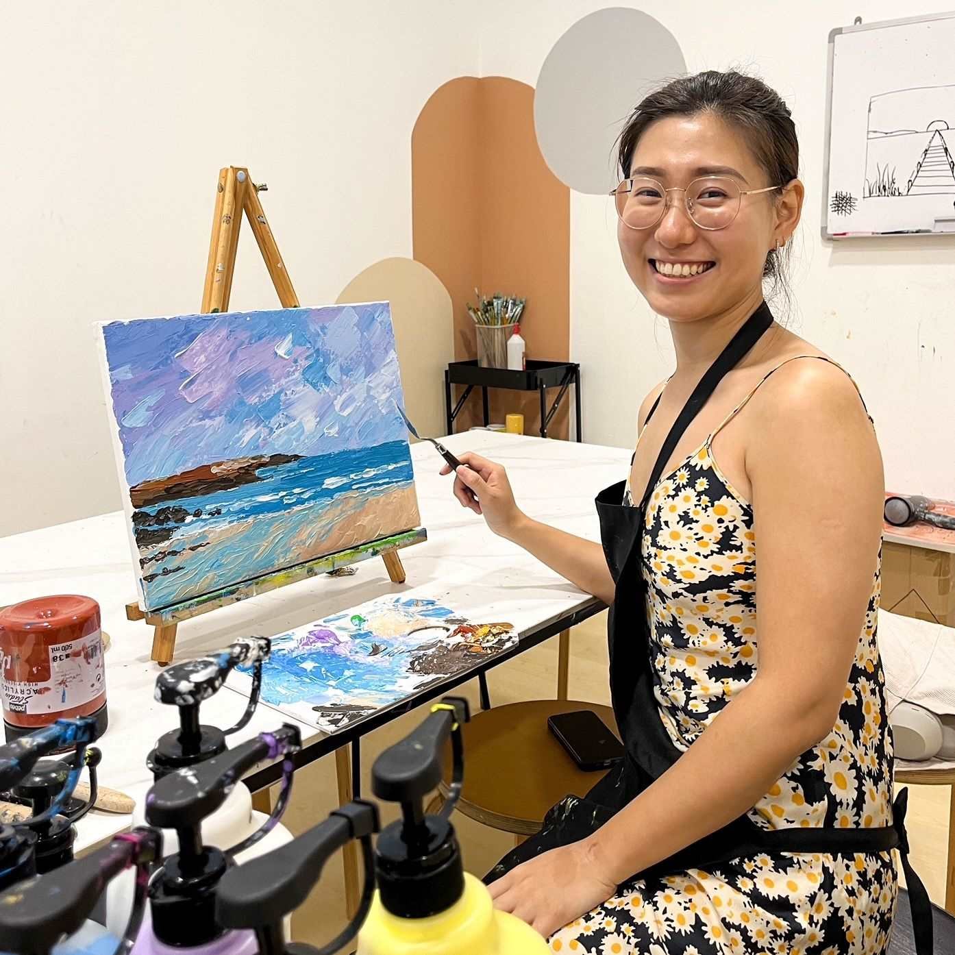 Guided Palette Knife Painting