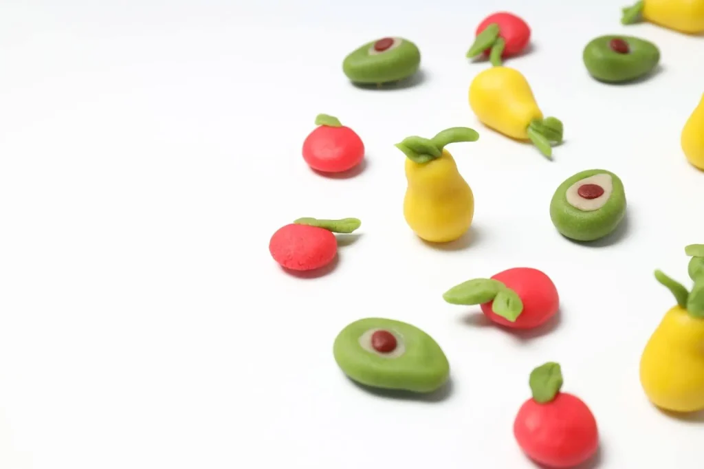 11. Miniature Clay Food & Figurines