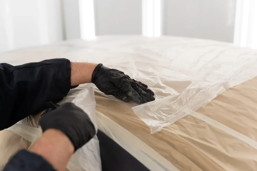 Protective Setup Workspace Covering (Plastic Sheeting, Drop Cloths)