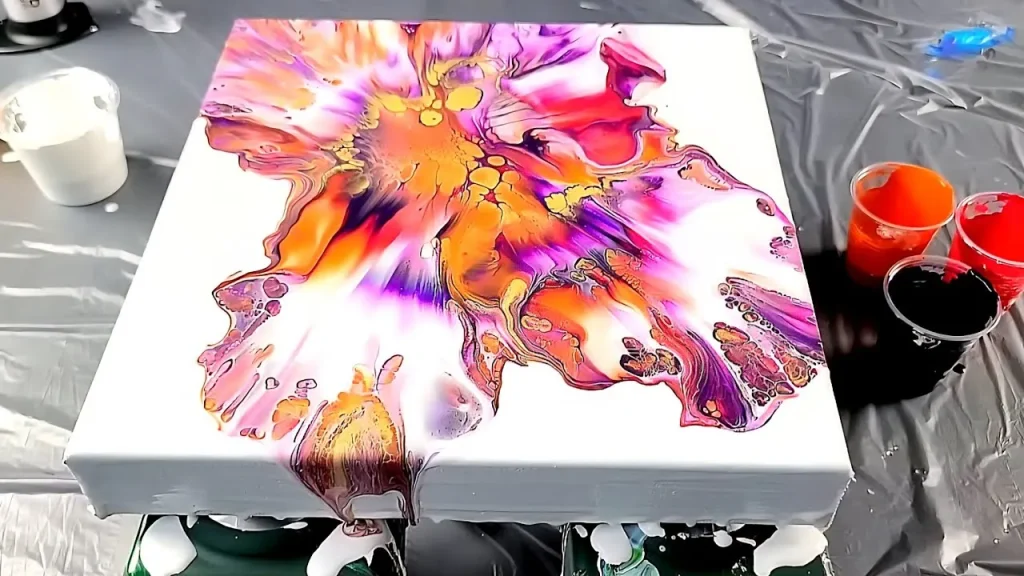 Step 4 Pour Onto The Canvas